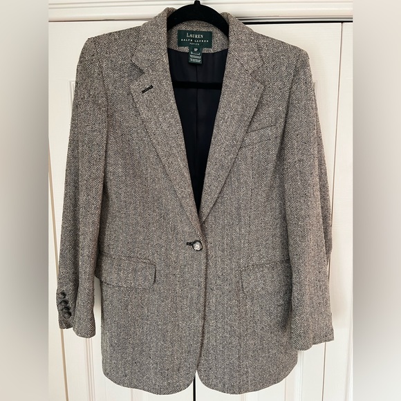 Lauren Ralph Lauren Silk Equestrian Blazer - Picture 1 of 6